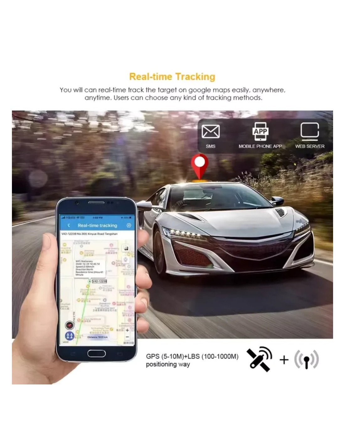 Localizador GPS TKSTAR TK918 4G 20000mAh Magnético para Coche 240 días