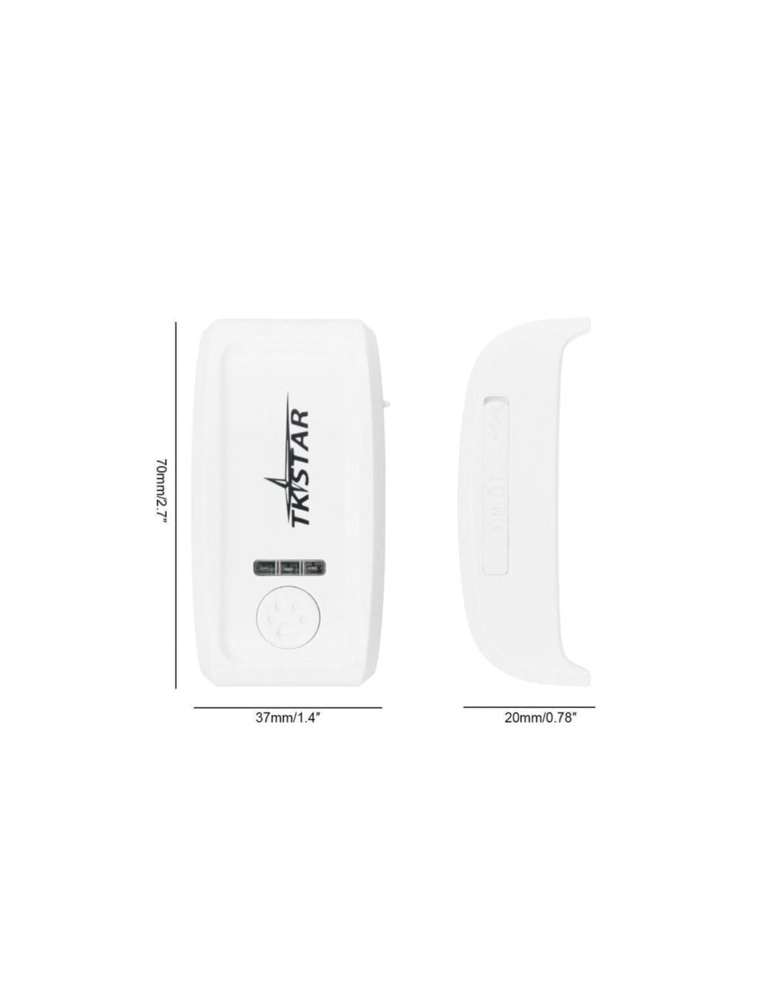 TKSTAR TK909 IP66 3,7 V 1.000 mAh Blanco/Negro 2G 7 días Localizador G