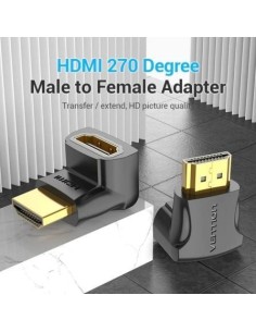 Adaptador HDMI 4K 270º Vention HDMI Macho - HDMI Hembra | Logroño 2