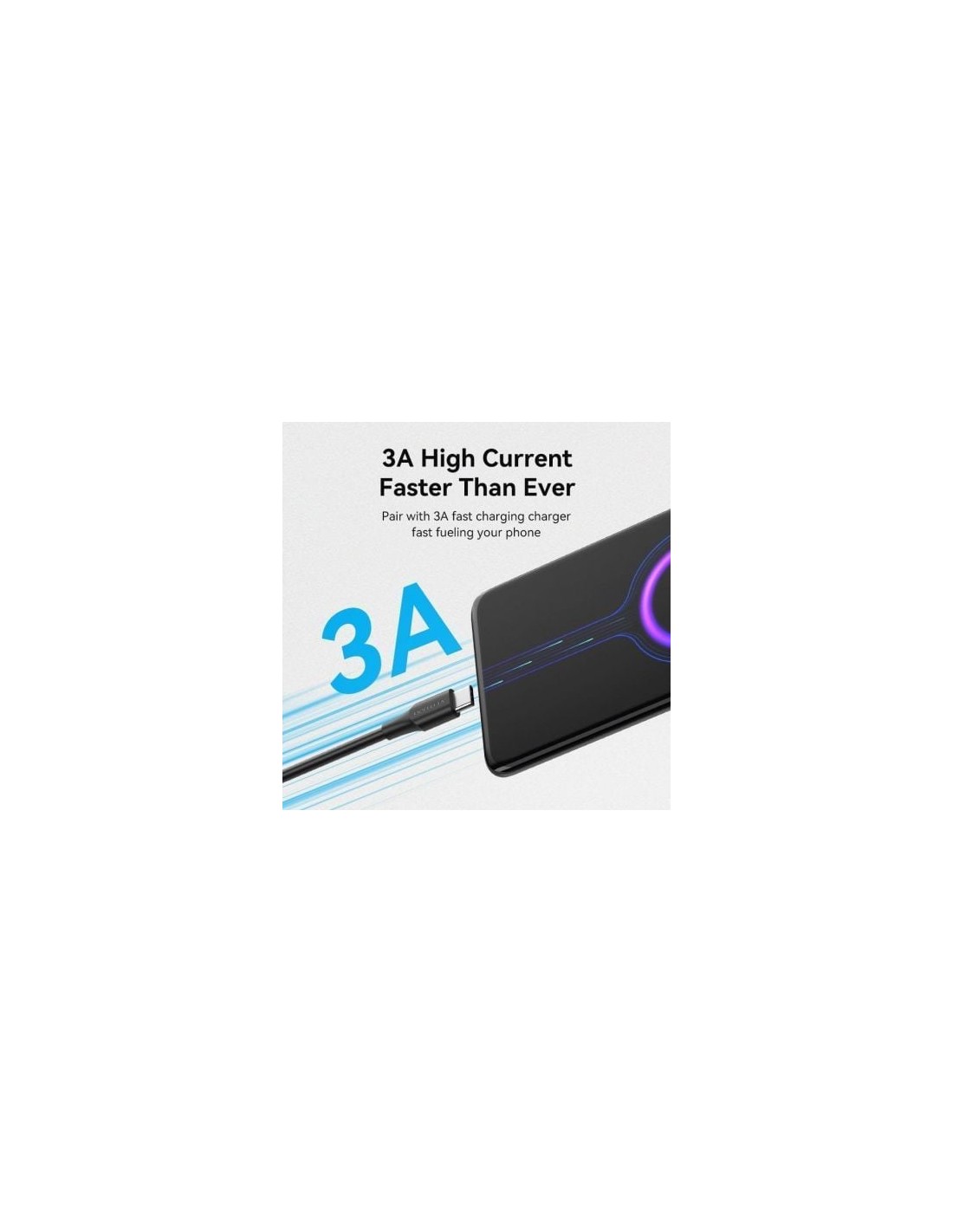 Cable USB 2.0 Tipo-C Vention USB Tipo-C Macho - USB Macho 480Mbps