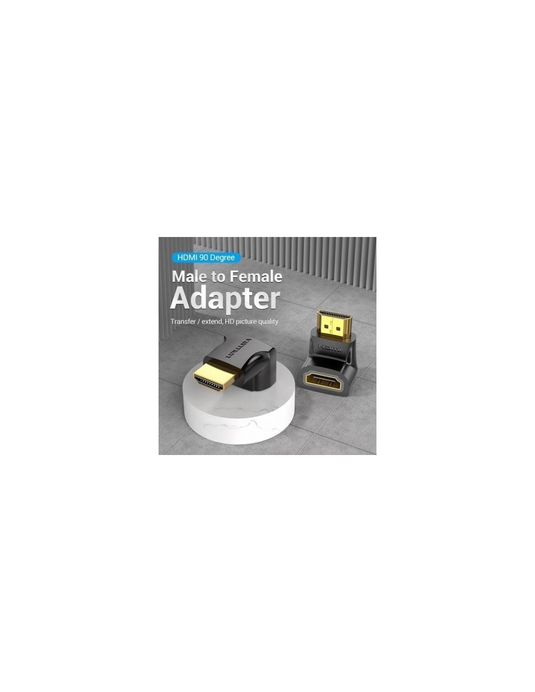 Adaptador HDMI 4K 90º Vention HDMI Macho - HDMI Hembra | Logroño