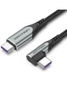 Cable USB 2.0 Tipo-C 90º Vention USB Tipo-C Macho - USB Tipo-C Macho H
