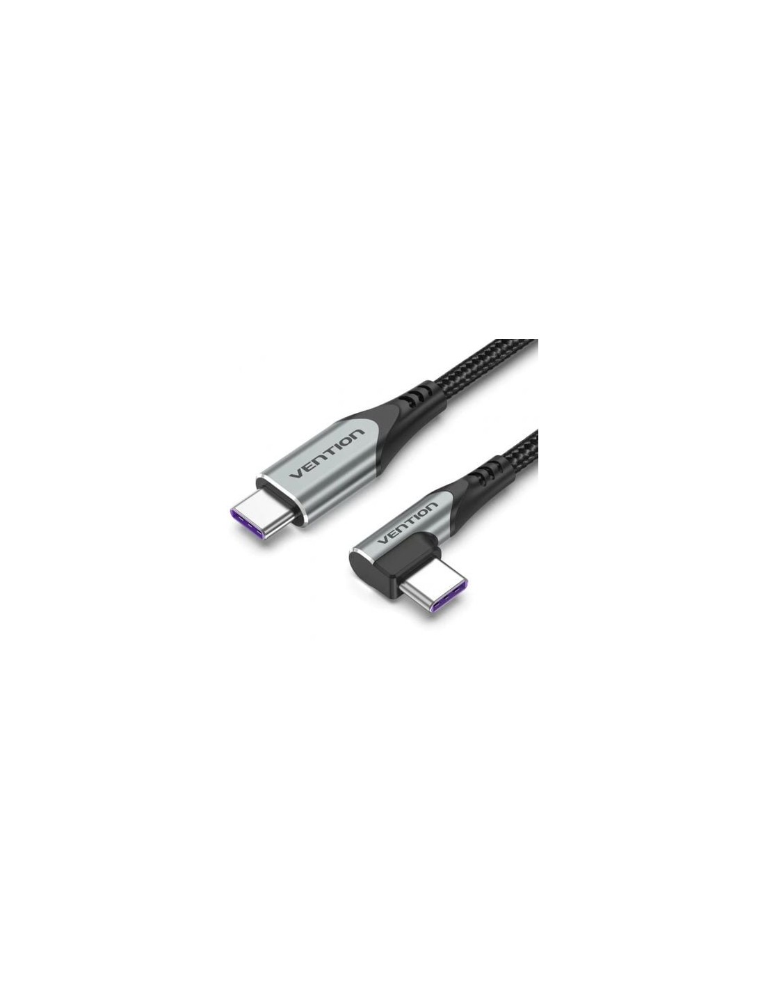 Cable USB 2.0 Tipo-C 90º Vention USB Tipo-C Macho - USB Tipo-C Macho H