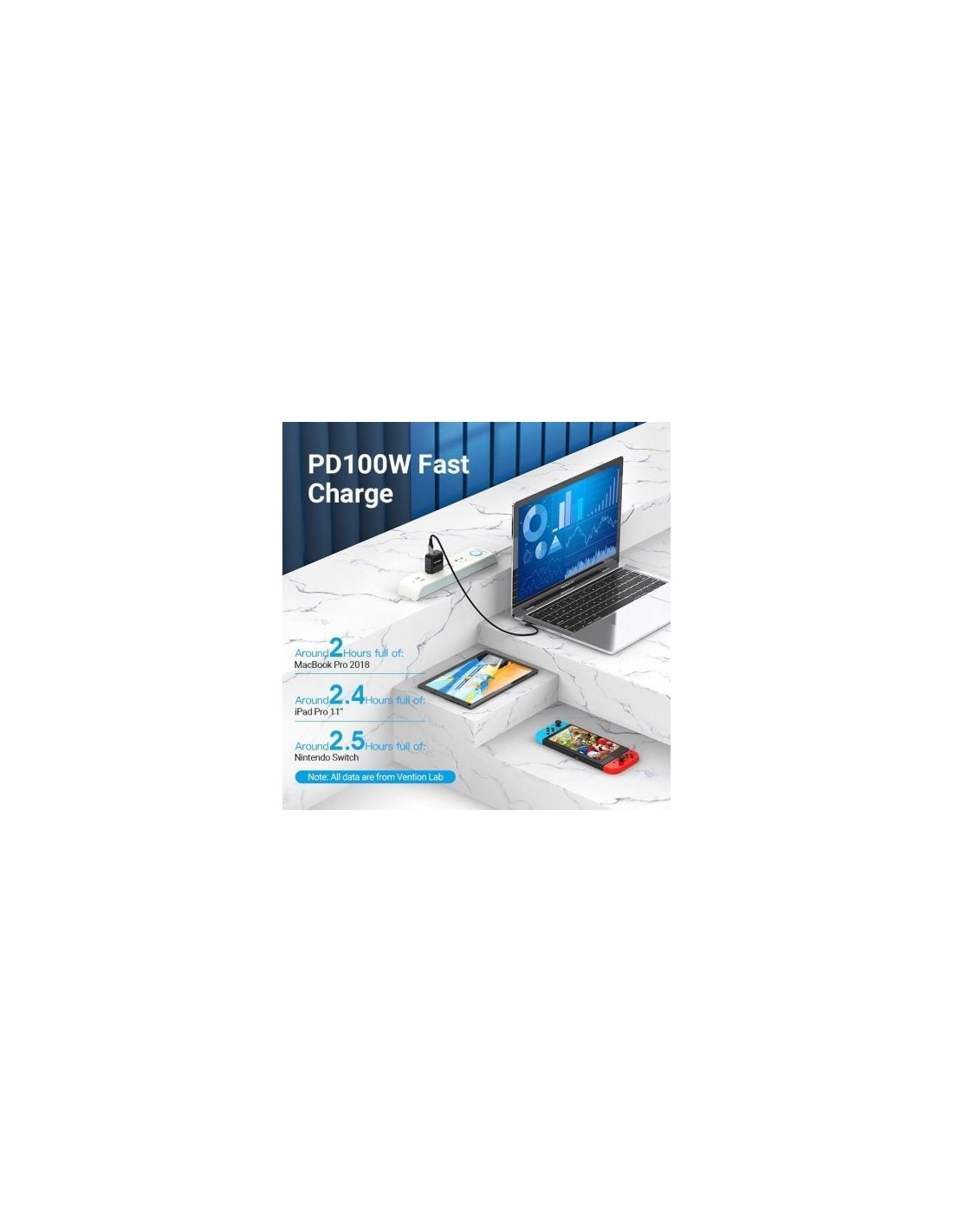 Cable USB 2.0 Tipo-C 90º Vention USB Tipo-C Macho - USB Tipo-C Macho H
