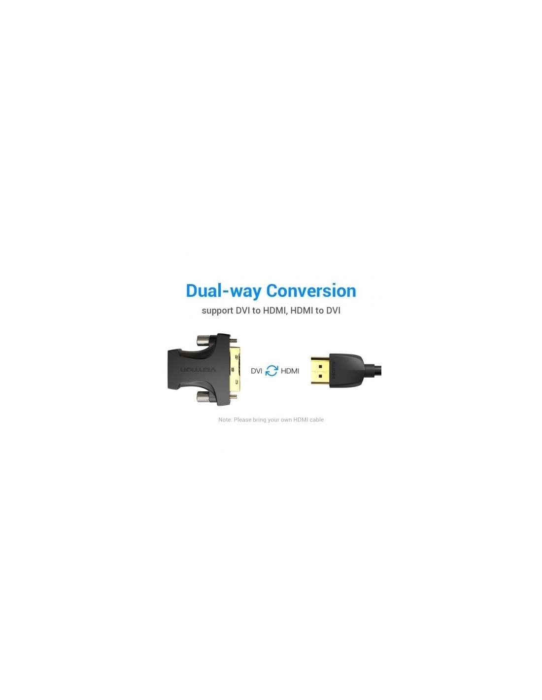 Adaptador HDMI Vention HDMI Hembra - DVI (24+1) Macho | Logroño