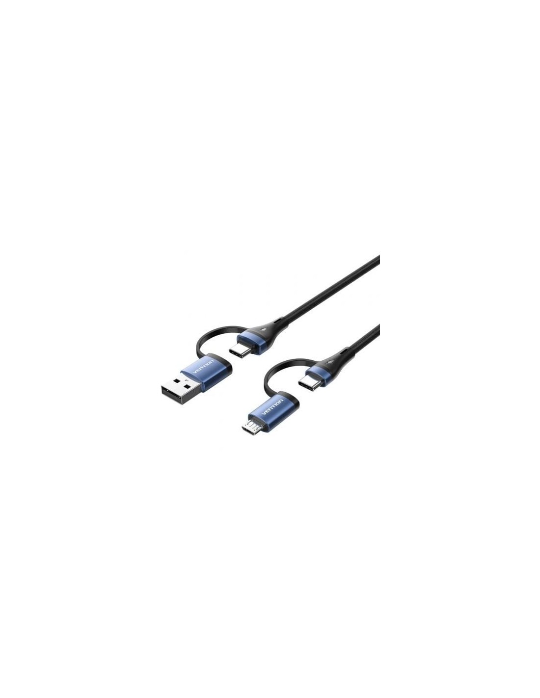 Cable USB 2.0 Tipo-C Vention USB Tipo-C Macho - USB Macho MicroUSB Mac