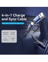 Cable USB 2.0 Tipo-C Vention USB Tipo-C Macho - USB Macho MicroUSB Mac