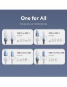 Cable USB 2.0 Tipo-C Vention USB Tipo-C Macho - USB Macho MicroUSB Mac