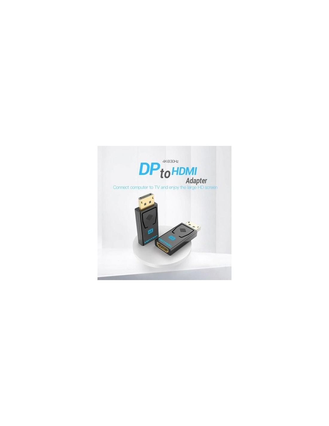 Adaptador HDMI 4K Vention DisplayPort Macho - HDMI Hembra | Logroño