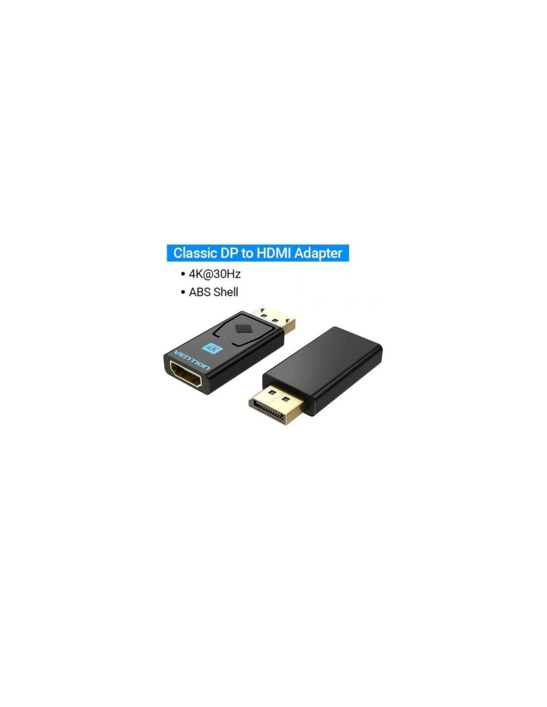 Adaptador HDMI 4K Vention DisplayPort Macho - HDMI Hembra | Logroño