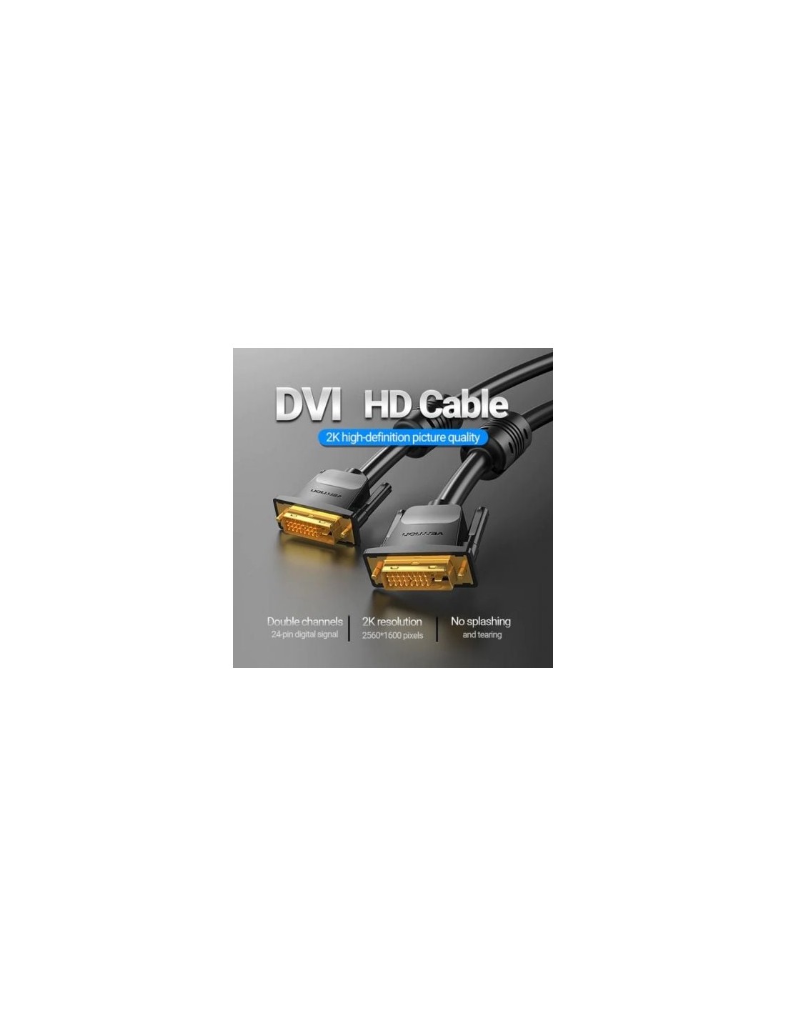 Cable DVI Vention DVI-D Macho - DVI-D Macho 1.5m Negro | Logroño