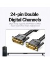 Cable DVI Vention DVI-D Macho - DVI-D Macho 1.5m Negro | Logroño