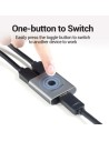 Switch Conmutador 4K HDMI 2.0 Bidireccional Vention HDMI Hembra 2x HDM
