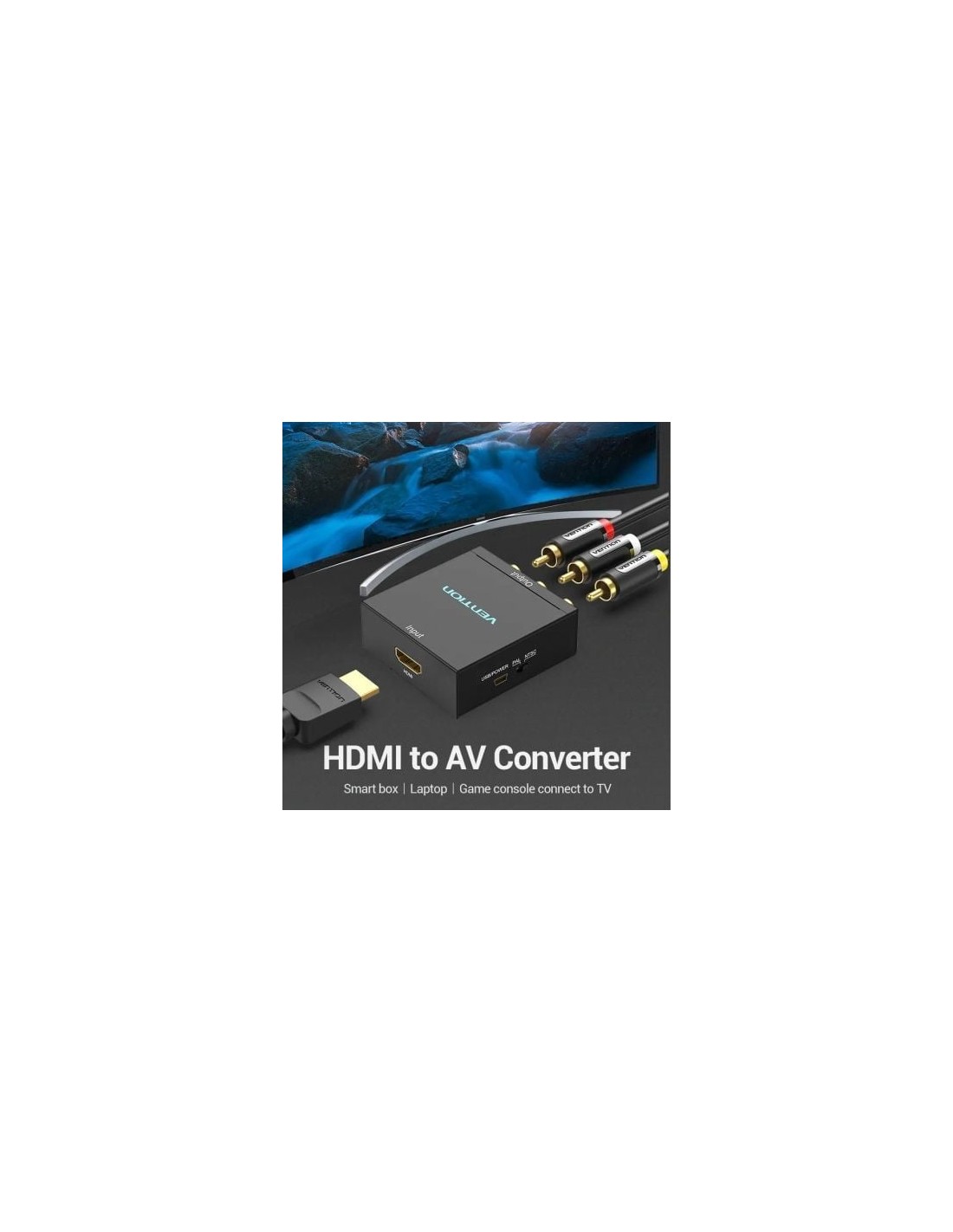 Convertidor HDMI a RCA Vention HDMI Hembra - RCA Hembra - MiniUSB Hemb
