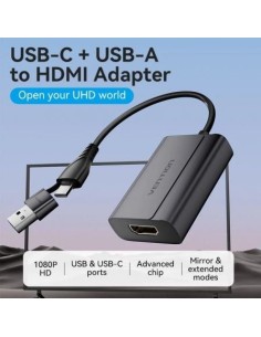 Adaptador Vention USB Tipo-C Macho USB Macho - HDMI Hembra | Logroño 2