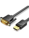 Cable Conversor Vention DisplayPort Macho - DVI Macho Negro | Logroño