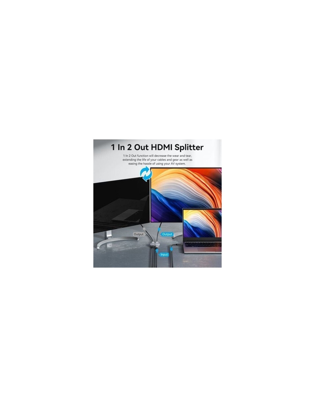 Switch Conmutador 8K HDMI 2.1 Bidireccional Vention HDMI Hembra USB-C 