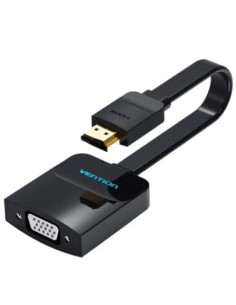 Conversor Vention HDMI Macho VGA Hembra 15cm Negro | Logroño