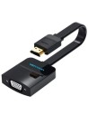 Conversor Vention HDMI Macho VGA Hembra 15cm Negro | Logroño