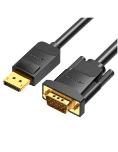 Cable Conversor Vention DisplayPort Macho - VGA Macho Negro | Logroño