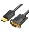 Cable Conversor Vention DisplayPort Macho - VGA Macho Negro | Logroño