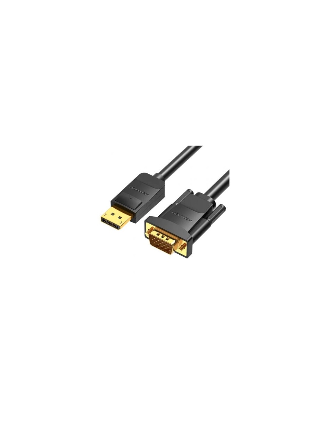 Cable Conversor Vention DisplayPort Macho - VGA Macho Negro | Logroño