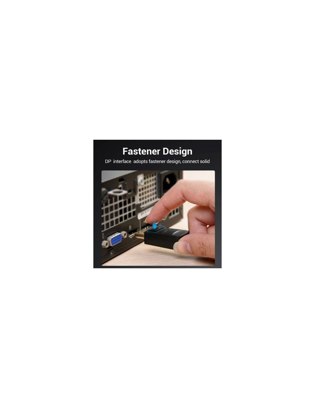 Cable Conversor Vention DisplayPort Macho - VGA Macho Negro | Logroño