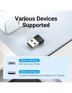 Adaptador USB 2.0 Vention USB Tipo-C Macho - USB Hembra | Logroño 2