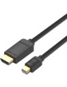 Cable Conversor Vention Mini DisplayPort Macho - HDMI Macho Negro