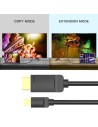 Cable Conversor Vention Mini DisplayPort Macho - HDMI Macho Negro