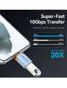 Adaptador OTG USB 3.1 Vention USB Tipo-C Macho - USB Hembra Azul