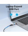 Adaptador OTG USB 3.1 Vention USB Tipo-C Macho - USB Hembra Azul