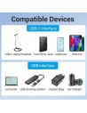 Adaptador USB 3.0 Vention USB Macho - USB Tipo-C Hembra | Logroño