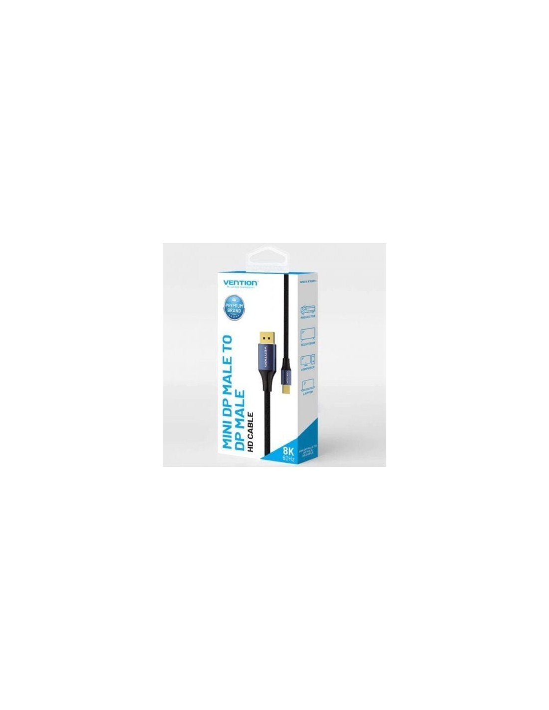 Cable Conversor DisplayPort 1.4 8K Vention DisplayPort Macho - Mini Di