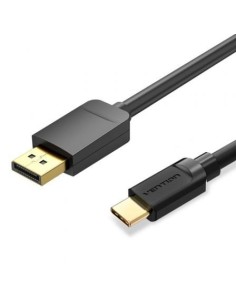 Cable Conversor Vention USB Tipo-C Macho - DisplayPort Macho 2m Negro