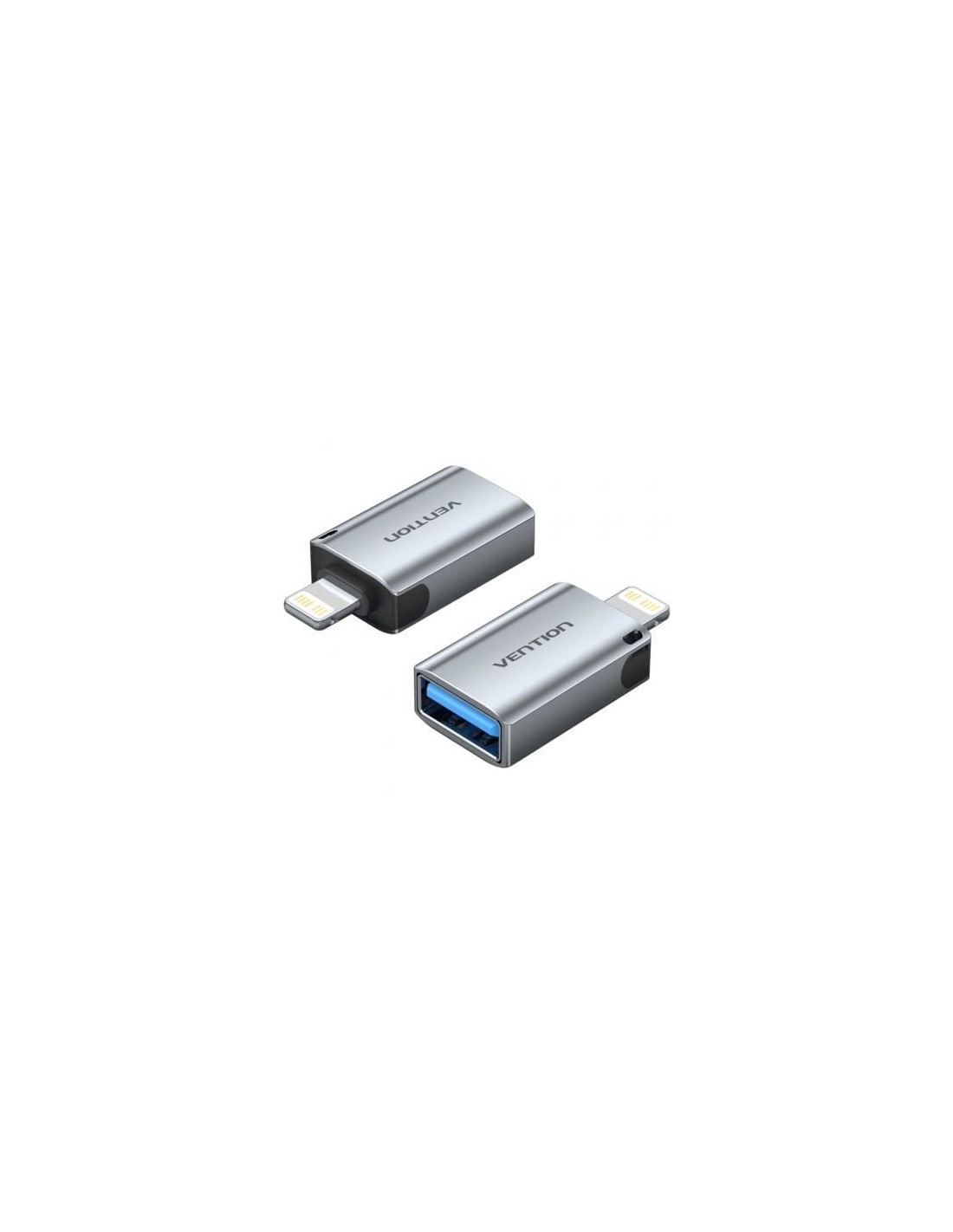 Adaptador OTG USB Vention USB Hembra - Lightning Macho Azul | Logroño
