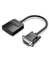 Conversor Vention VGA Macho - HDMI Hembra 15cm Negro | Logroño