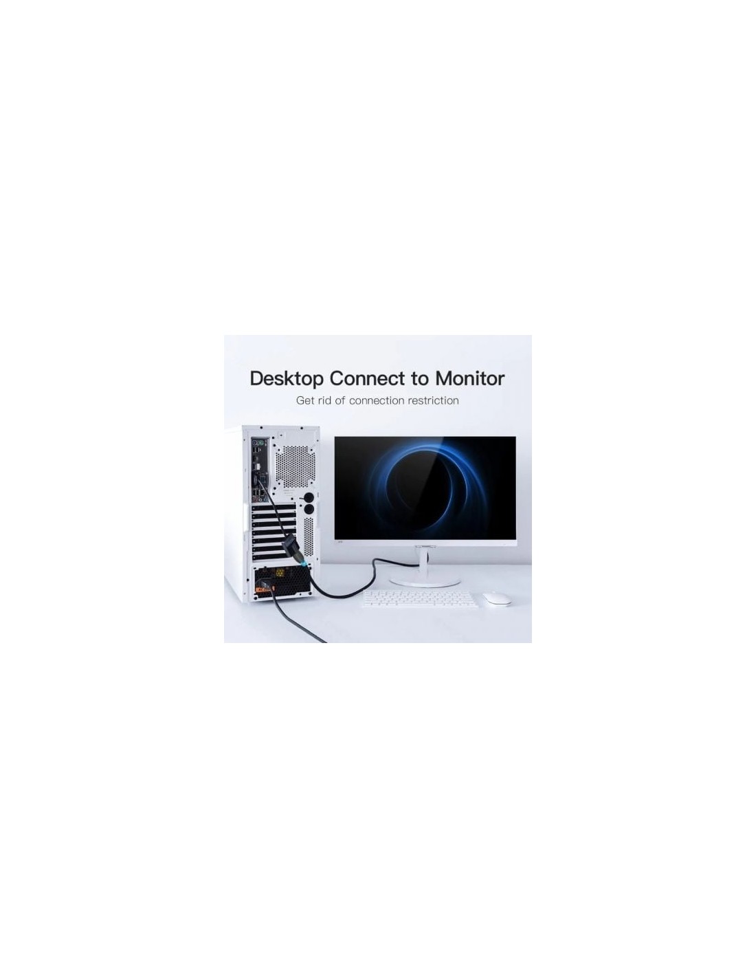 Conversor Vention VGA Macho - HDMI Hembra 15cm Negro | Logroño