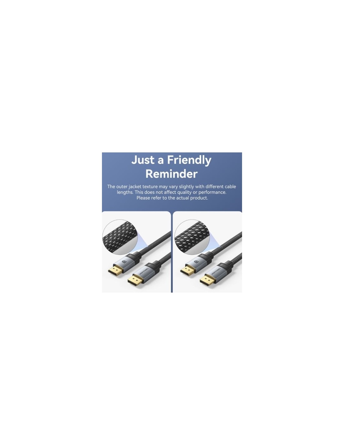Cable DisplayPort 2.1 16K Vention DisplayPort Macho - DisplayPort Mach