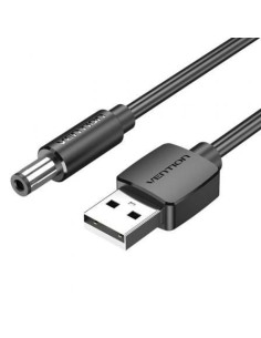 Cable Alimentación Vention USB-A Macho - DC 5.5mm Macho Negro