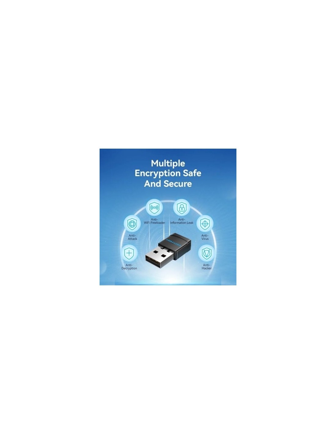 Adaptador USB - WiFi Vention 433Mbps | Logroño