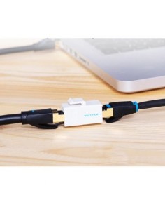 Adaptador Conector RJ45 Cat5 UTP RJ45 Hembra - RJ45 Hembra Blanco 2