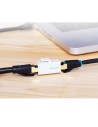 Adaptador Conector RJ45 Cat5 UTP RJ45 Hembra - RJ45 Hembra Blanco