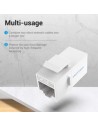 Adaptador Conector RJ45 Cat5 UTP RJ45 Hembra - RJ45 Hembra Blanco