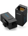Adaptador Conector RJ45 Cat5e UTP RJ45 Hembra - RJ45 Hembra Negro