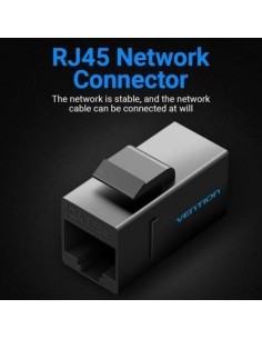 Adaptador Conector RJ45 Cat5e UTP RJ45 Hembra - RJ45 Hembra Negro 2
