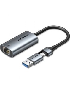 Adaptador USB USB Tipo-C - RJ45 Vention CFQHB 1000Mbps | Logroño