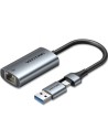 Adaptador USB USB Tipo-C - RJ45 Vention CFQHB 1000Mbps | Logroño