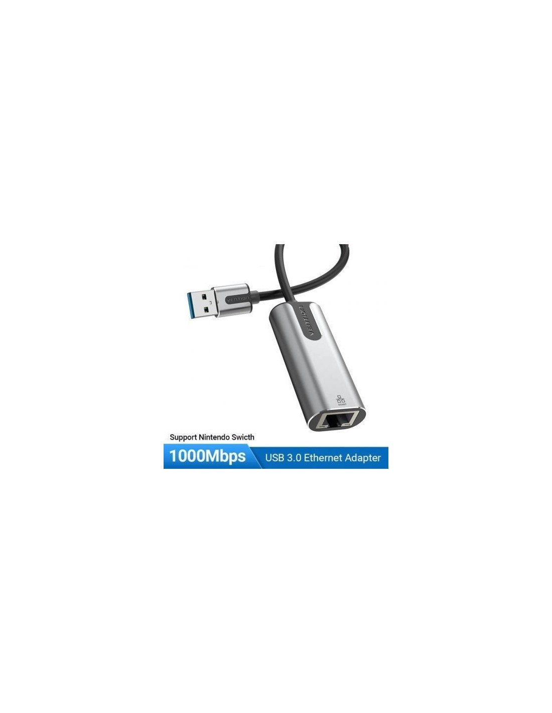 Adaptador USB 3.0 - RJ45 Vention 1000Mbps | Logroño