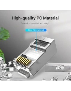 Conector RJ45 Cat.6A FTP 10 uds | Logroño 2